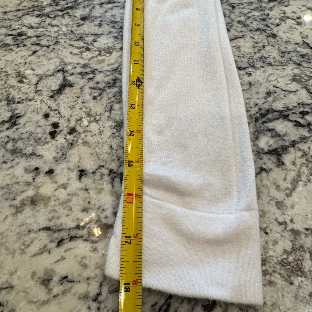 J.Crew LOVE Tennis Sweater Small White Cotton Re-Imagined - Picture 8 of 9